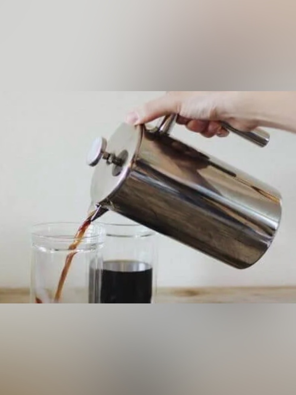 SterlingPro 32oz (4 Cups) Stainless Steel French Press